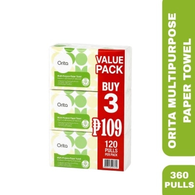 ORITA - ORITA Multipurpose Paper Towel 120 Sheets Triple Pack image