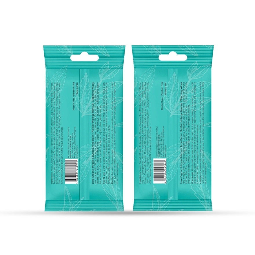 LUXE ORGANIX Keep Glowing Miracle Solutions Makeup Wipes Gift Set 150g image