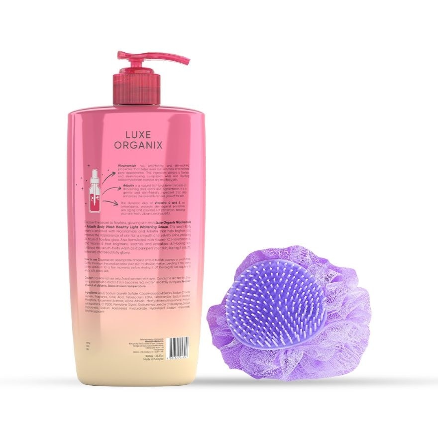 LUXE ORGANIX Niacinamide Serum Glow Getter Body Wash Set image