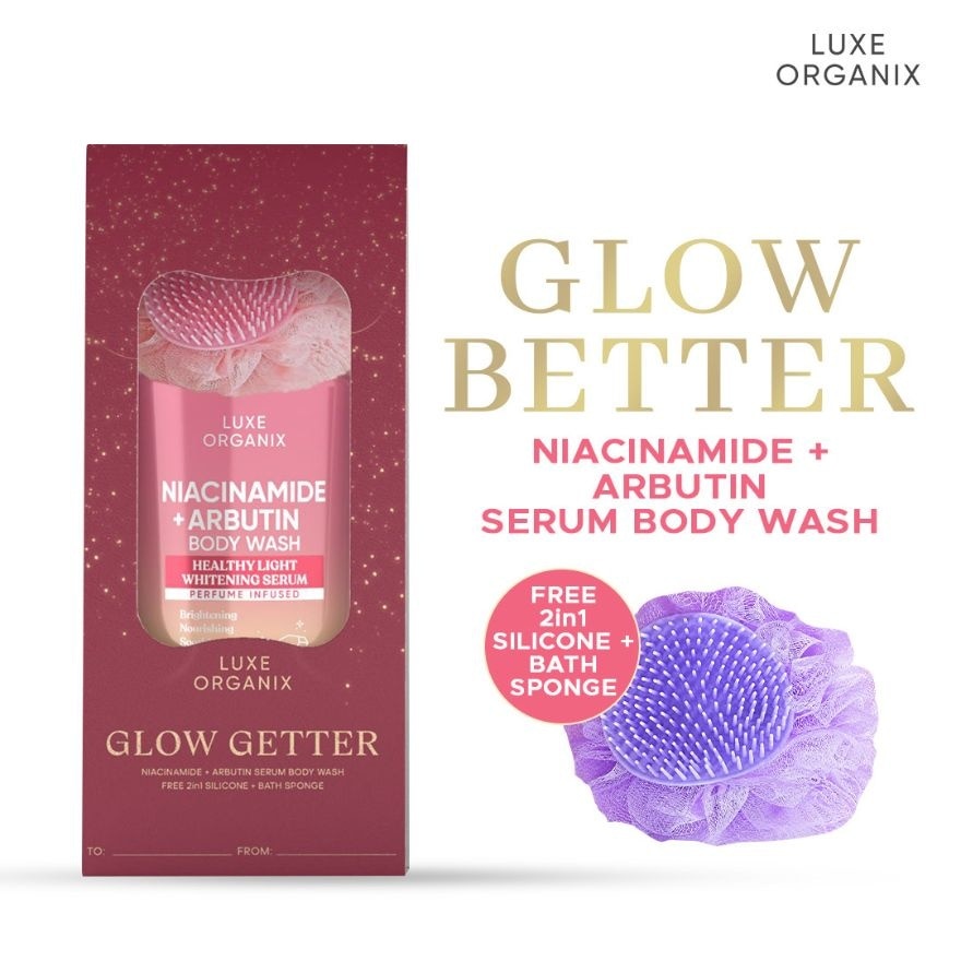 LUXE ORGANIX Niacinamide Serum Glow Getter Body Wash Set image