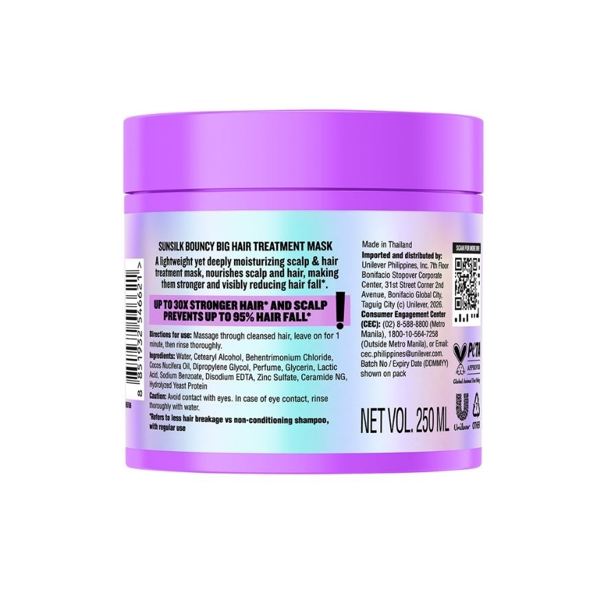 SUNSILK Bouncy Big Hair Treatment Mask 250ml image