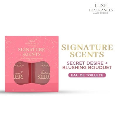 LUXE ORGANIX LUXE ORGANIX Fragrances Signature Scents Secret Desire Blushing Bouquet Gift Set 2 x 50ml image
