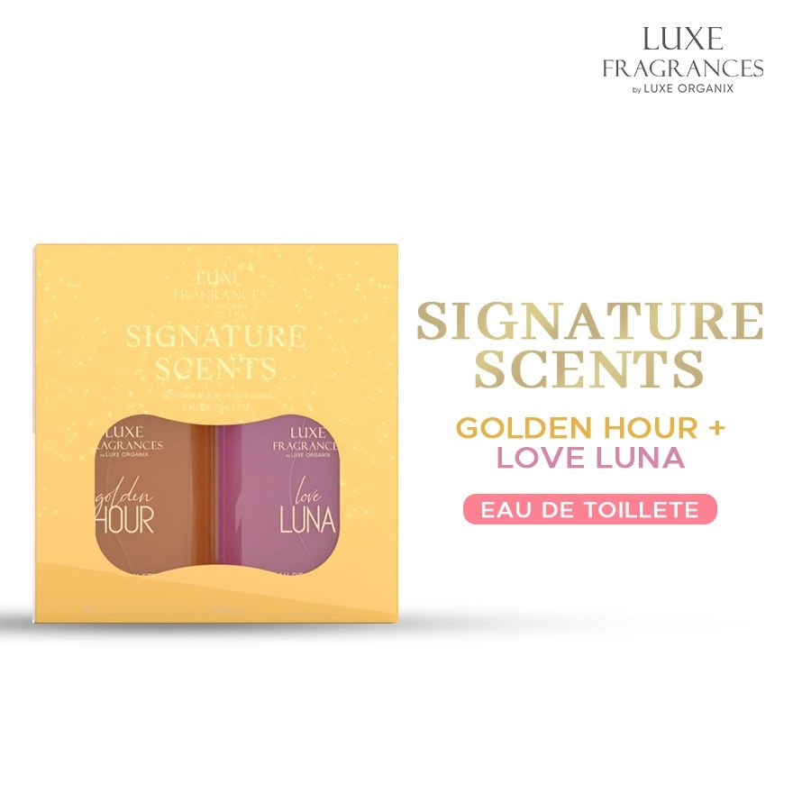 LUXE ORGANIX Fragrances Signature Scents Golden Hour Love Luna Gift Set 2 x 50ml image