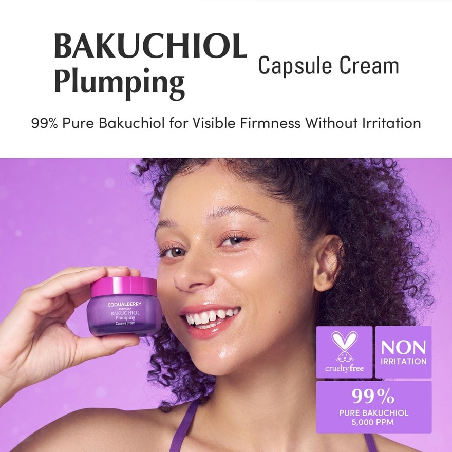 EQQUALBERRY Bakuchiol Plumping Capsule Cream 50ml image