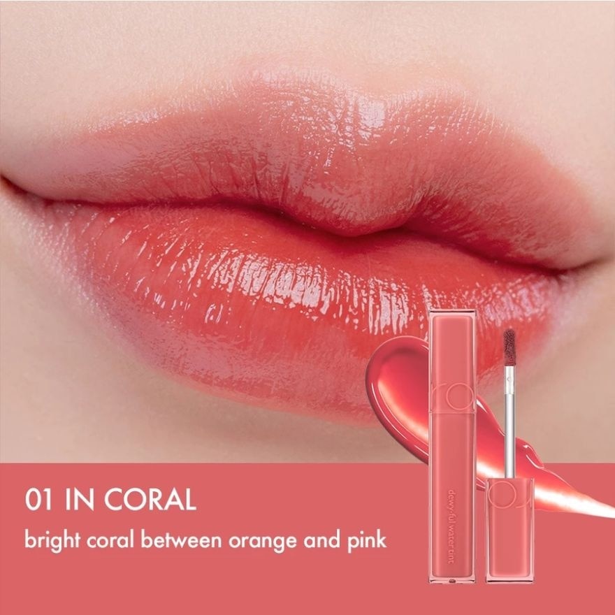 ROMAND Dewyful Water Tint 01 In Coral 5g image