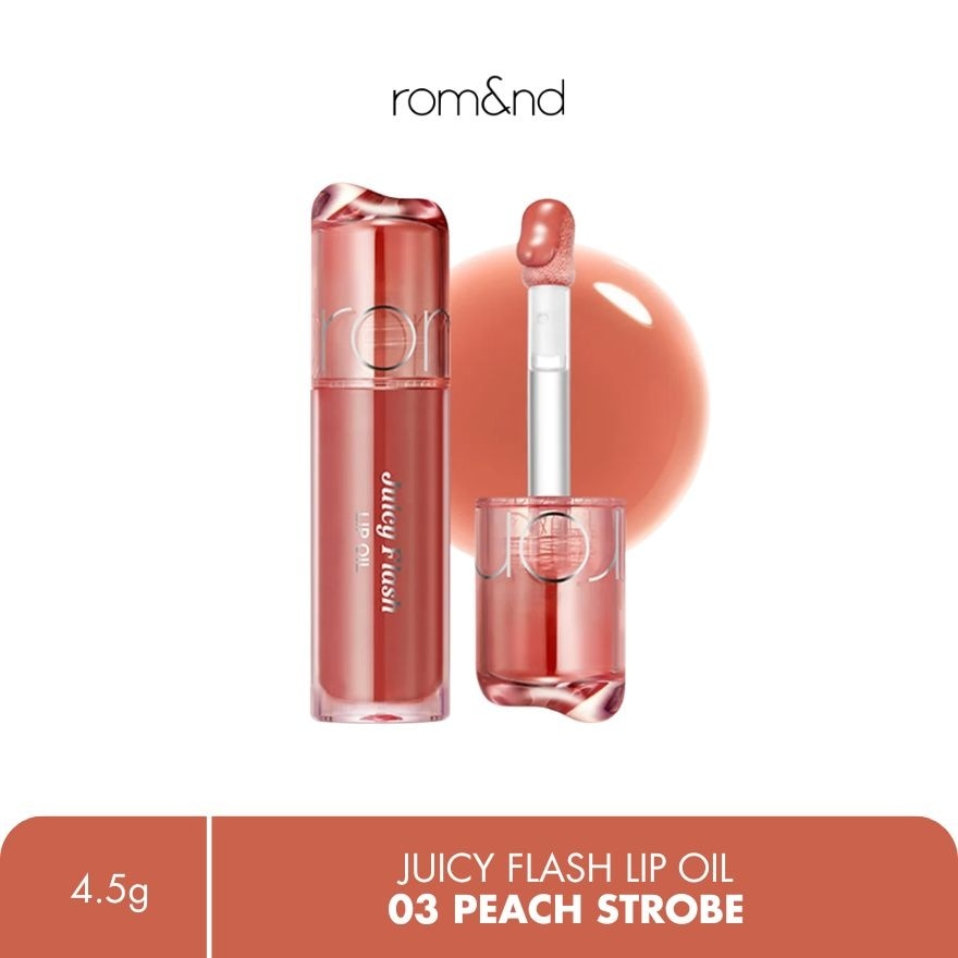 ROMAND Juicy Flash Lip Oil 03 Peach Strobe 4.5g image