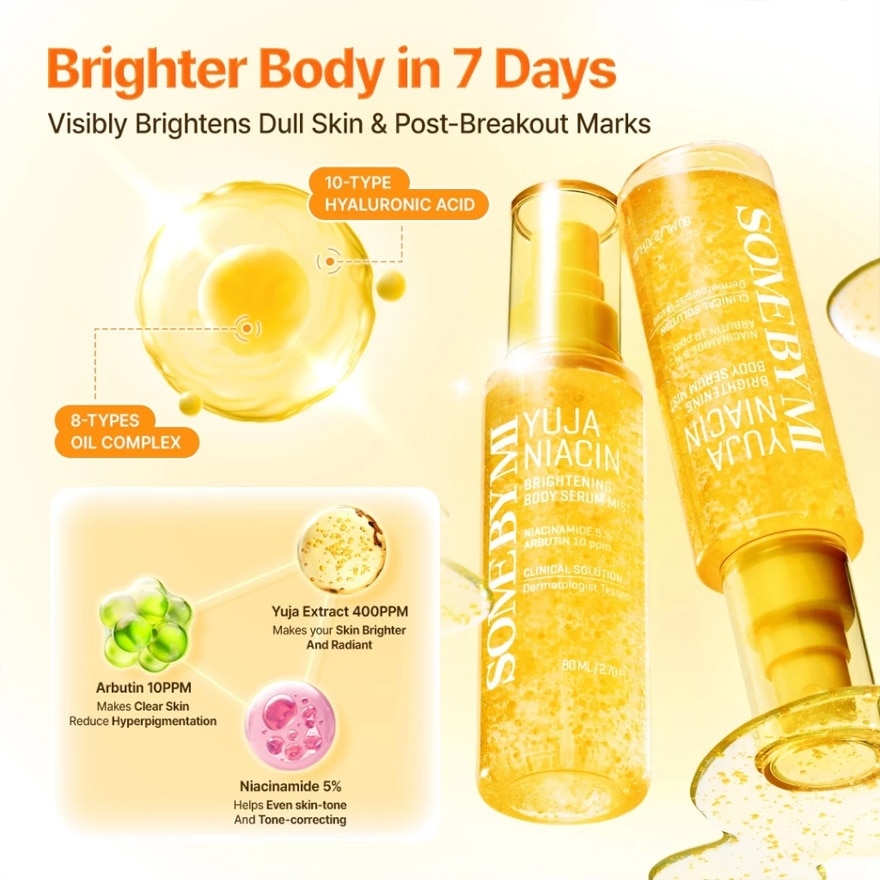 SOME BY MI Yuja Niacin Brightening Body Serum Mist 80ml image