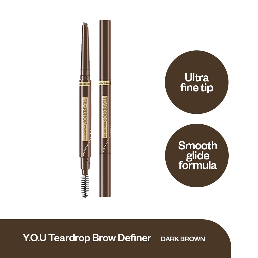 Y O U Teardrop Brow Definer BR01 Dark Brown 1g image