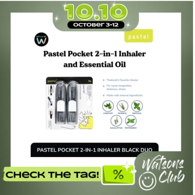 PASTEL PASTEL Pocket 2 in 1 Inhaler Original Black Duo image