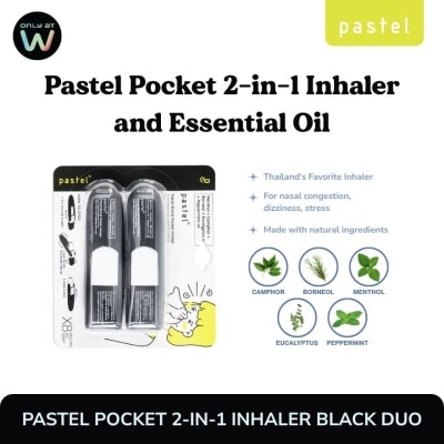 PASTEL PASTEL Pocket 2 in 1 Inhaler Original Black Duo image