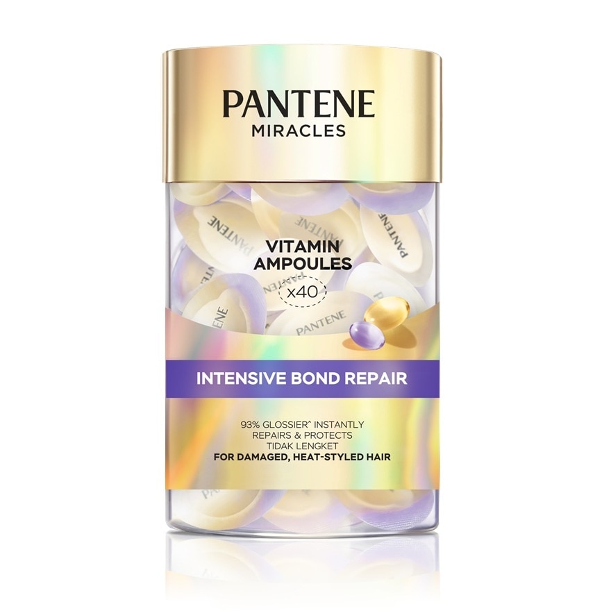 PANTENE Miracles Intensive Bond Repair Leave On Treatment Vitamin Ampoules 40s image