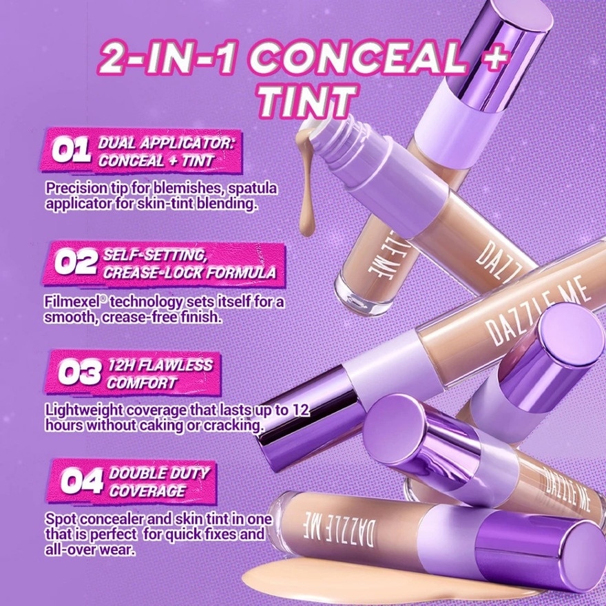 DAZZLE ME Cover Me Serum Concealer Duo C01 Fair Porcelain 4.5g image