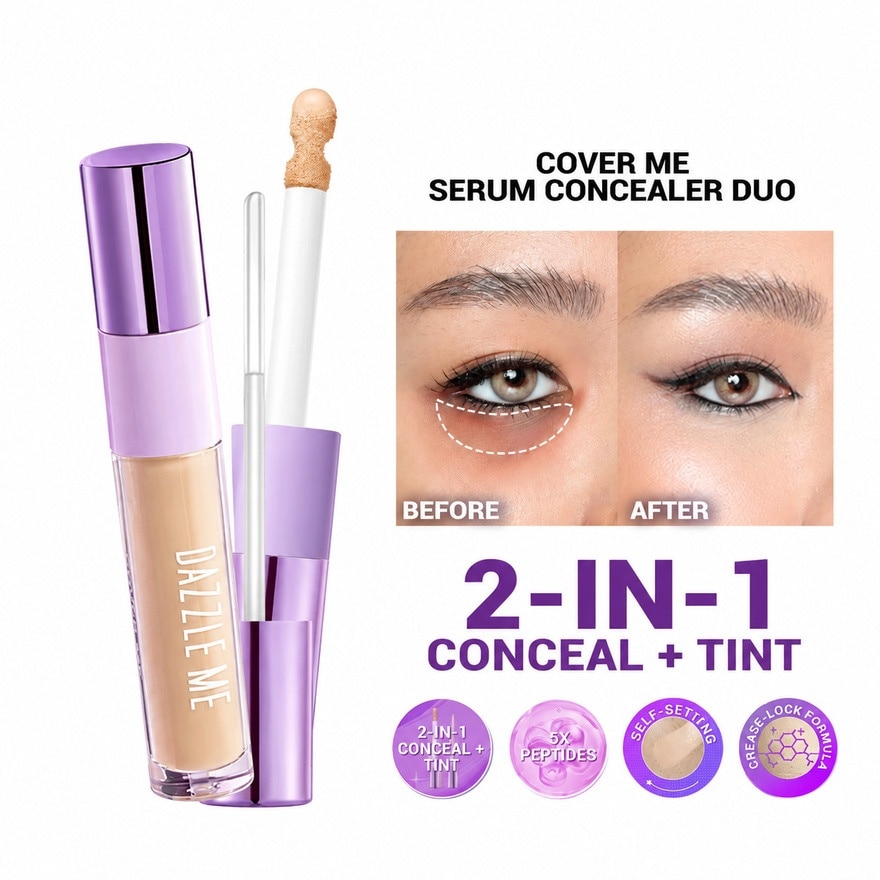 DAZZLE ME Cover Me Serum Concealer Duo C01 Fair Porcelain 4.5g image