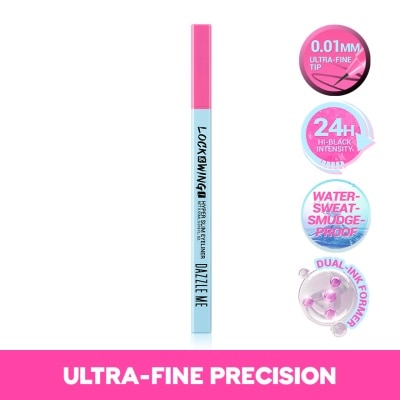 DAZZLE ME DAZZLE ME Lock and Wing Hyper Slim Eyeliner 1ml image