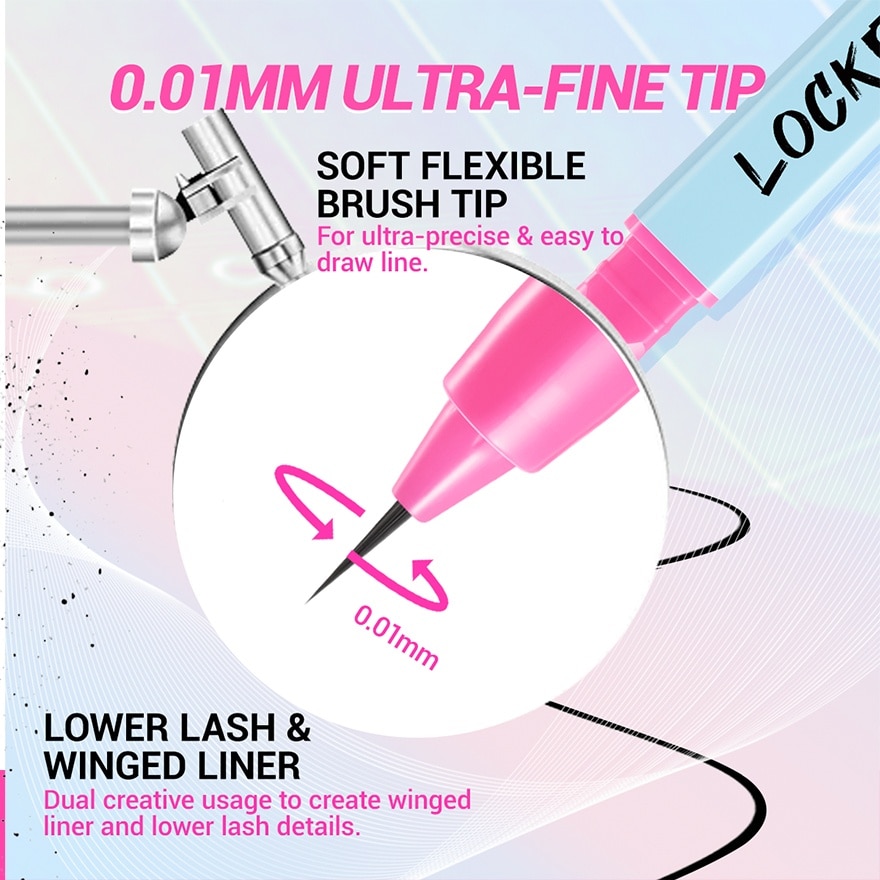 DAZZLE ME Lock and Wing Hyper Slim Eyeliner 1ml image