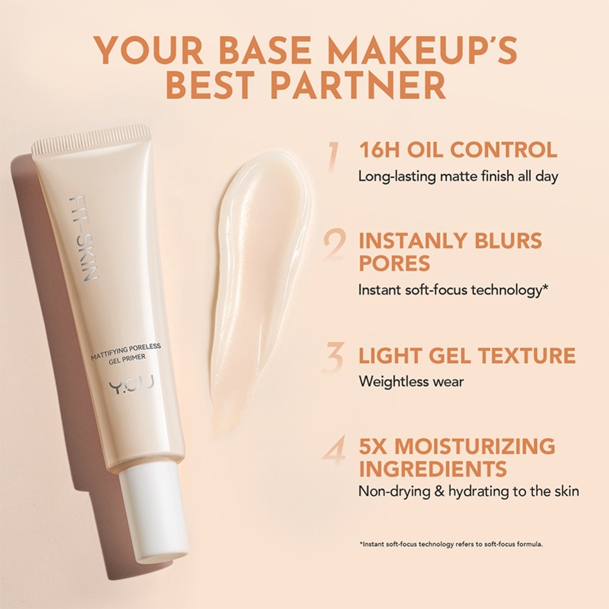 Y.O.U Fit Skin Mattifying Poreless Gel Primer 20ml image