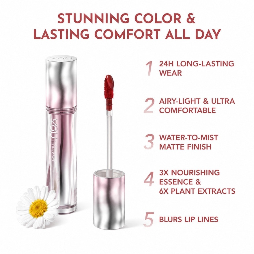Y.O.U Cloud Paint Airy Fixing Lip Tint P796 Misty Night 3g image