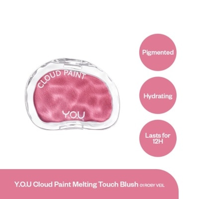 YOU Y.O.U Cloud Paint Melting Touch Blush 01 Rosy Veil 5g image