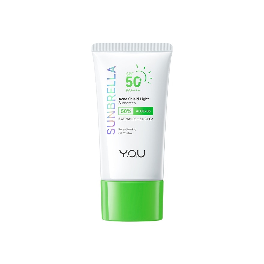 Y.O.U Sunbrella Aloe B5 Acne Shield Light Sunscreen SPF50+ PA++++ 40ml image
