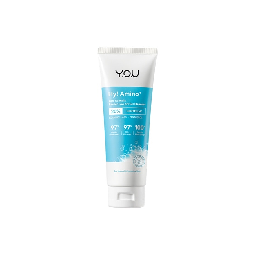 Y O U Hy Amino Plus 20 Percent Centella Barrier Low PH Gel Cleanser 100g image