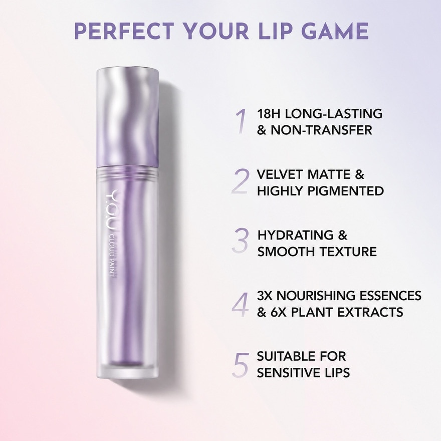 Y.O.U Cloud Paint Matte Lasting Lip Cream R565 Alert 3g image