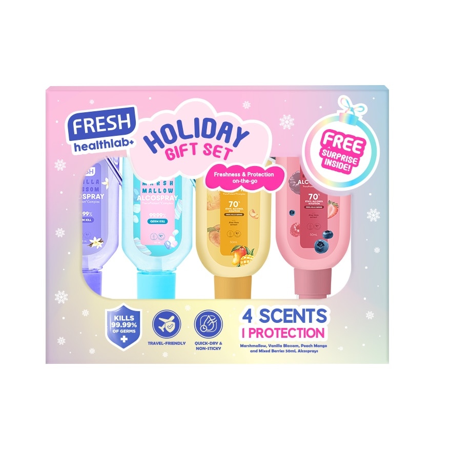 FRESH HEALTHLAB Alcospray Holiday Gift Set 4 x 50ml image
