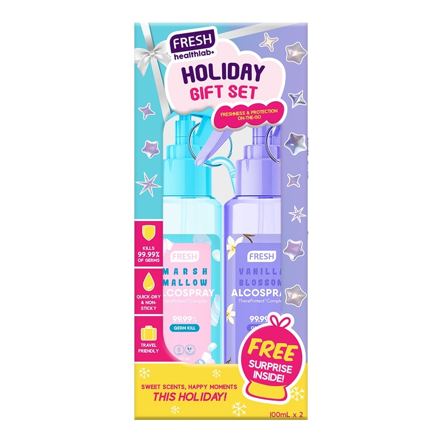 FRESH HEALTHLAB Vanilla Blossom And Marshmallow Alcospray Gift Set 100ml image