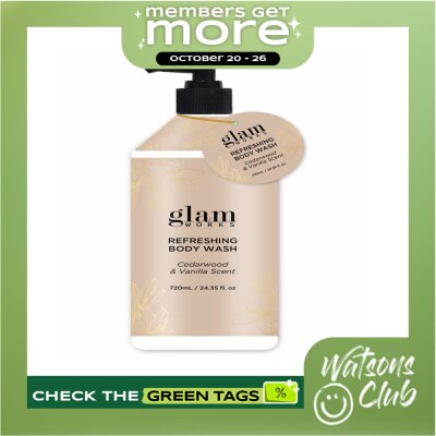 GLAMWORKS GLAMWORKS Refreshing Body Wash Cedarwood And Vanilla Scent 720ml image