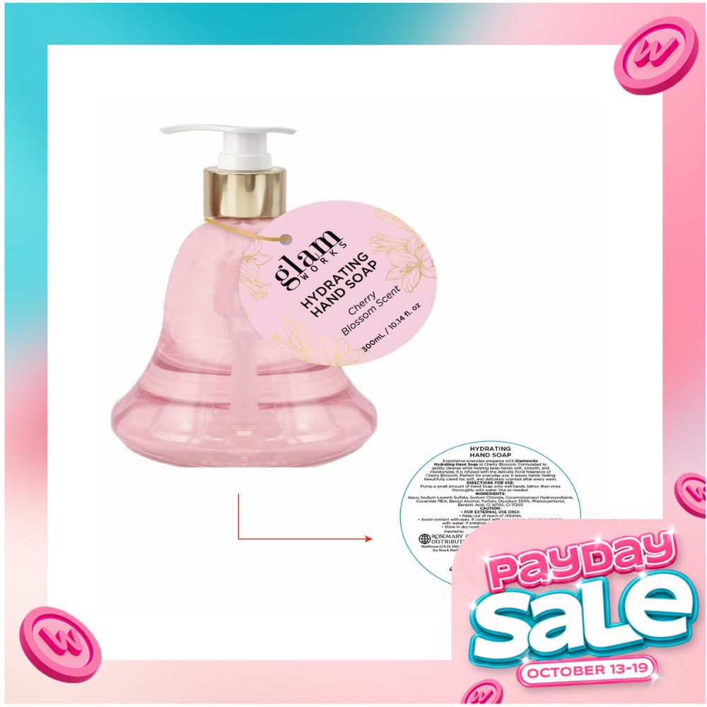 GLAMWORKS Hydrating Hand Soap Cherry Blossom Scent 300ml image
