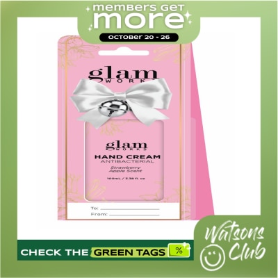 GLAMWORKS GLAMWORKS Hand Cream Antibacterial Strawberry Apple Scent 100ml image