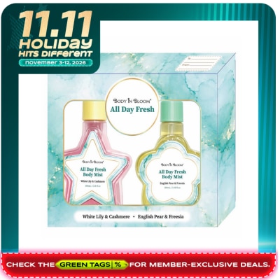 BODY IN BLOOM BODY IN BLOOM All Day Fresh Body Mist Duo White Lily And Cashmere 100ml Gift Set image