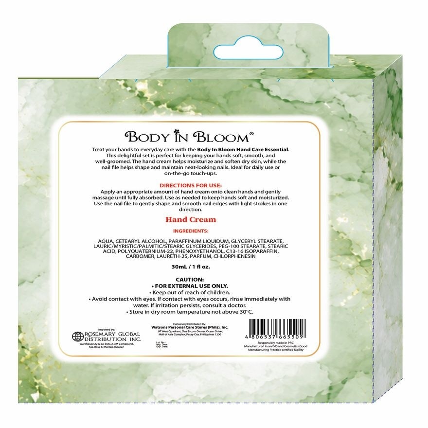BODY IN BLOOM Hand Care Essential Green Tea Set image