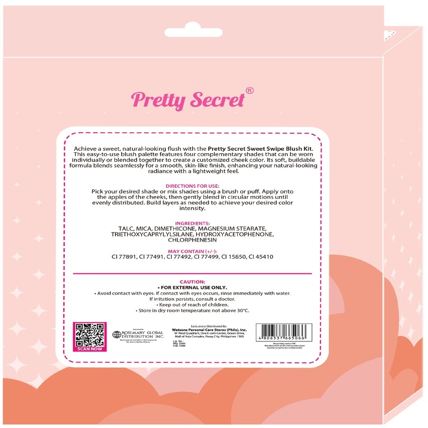 PRETTY SECRET Sweet Swipe Blush Kit image