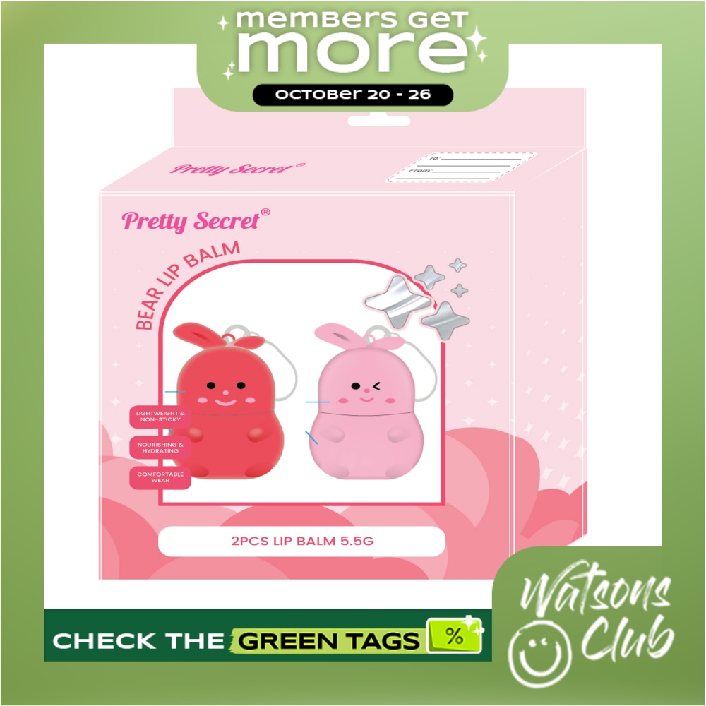 PRETTY SECRET Bear Lip Balm Duo Set 2 x 5.5g image