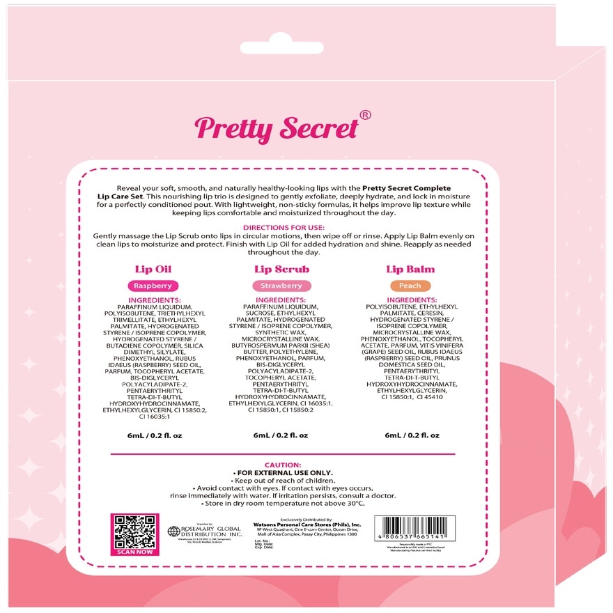 PRETTY SECRET Complete Lip Care Set image