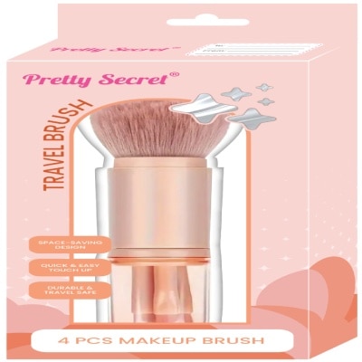 PRETTY SECRET PRETTY SECRET Travel Makeup Brush Set 4pcs image