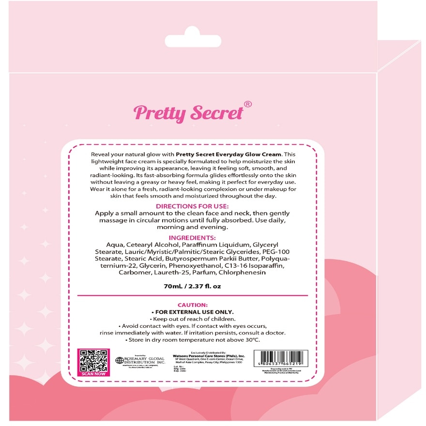 PRETTY SECRET Everyday Glow Cream 70ml image