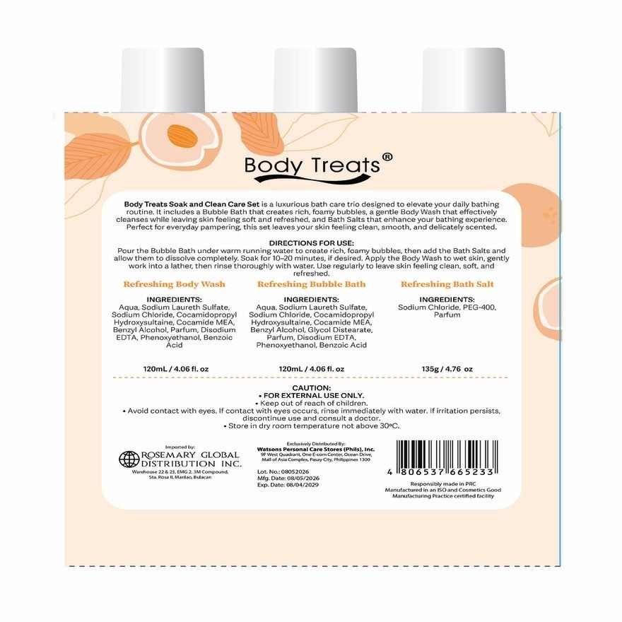 BODY TREATS Soak and Clean Care Set image