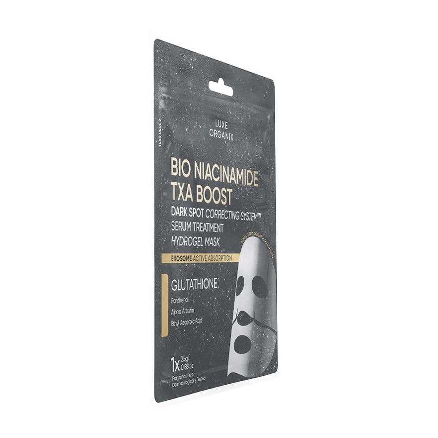 LUXE ORGANIX Bio Niacinamide TXA Boost Dark Spot Correcting Serum Treatment Hydrogel Mask 25g image