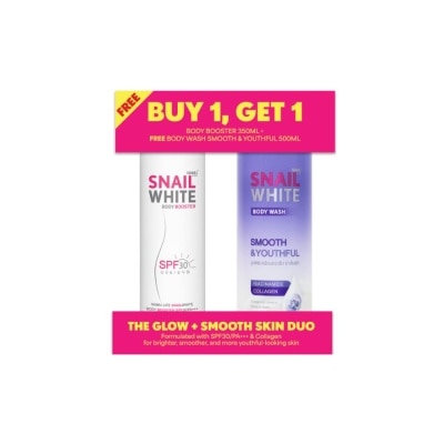 SNAILWHITE SNAILWHITE Glow Smooth Skin Duo Bundle 350ml and 500ml image