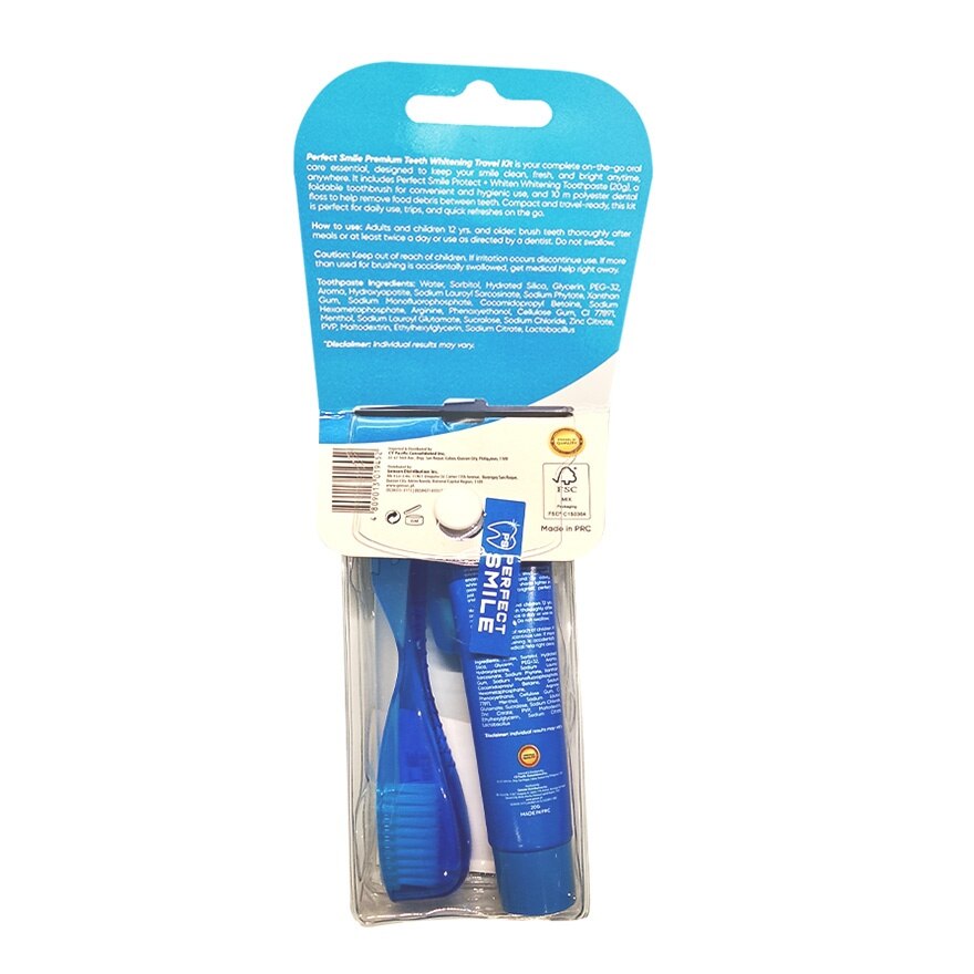 PERFECT SMILE Protect + Whiten Premium Teeth Whitening Travel Kit image