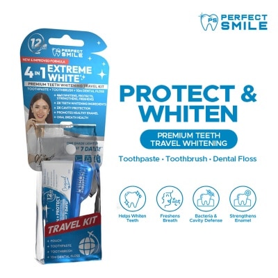 PERFECT SMILE - PERFECT SMILE Protect + Whiten Premium Teeth Whitening Travel Kit image