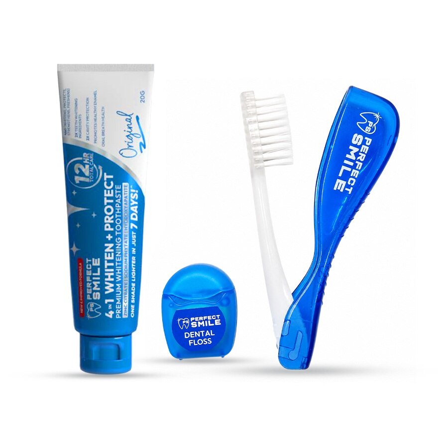 PERFECT SMILE Protect + Whiten Premium Teeth Whitening Travel Kit image