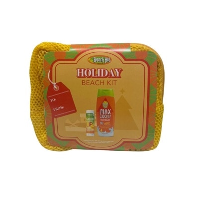 BEACH HUT BEACH HUT Holiday Beach Kit Max 100 SPF Lotion 50ml With Lip Sunscreen Bundle image