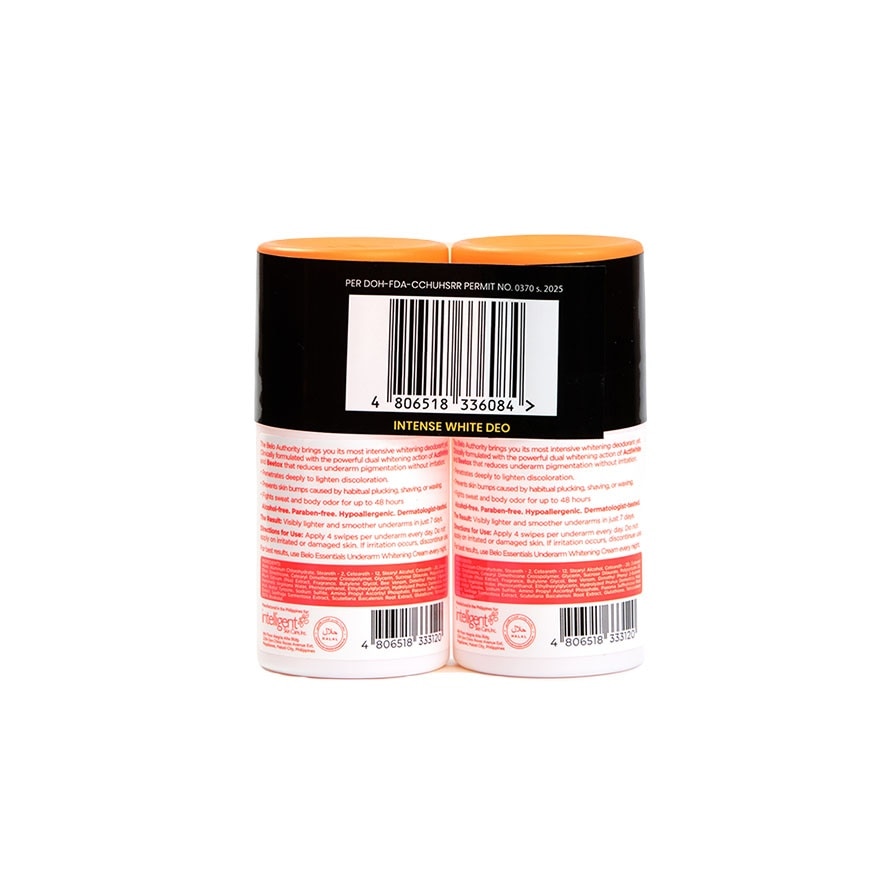 BELO Intense White Deo Roll On Bundle 2 x 25ml image