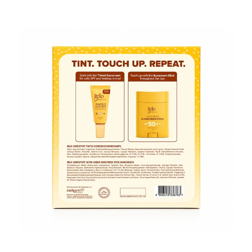 BELO SunExpert Sunscreen Stick Set 15g Plus Tinted Sunscreen 10ml image