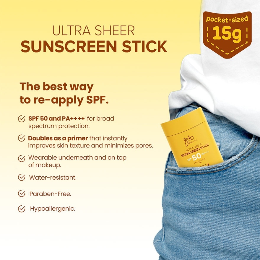 BELO SunExpert Sunscreen Stick Set 15g Plus Tinted Sunscreen 10ml image