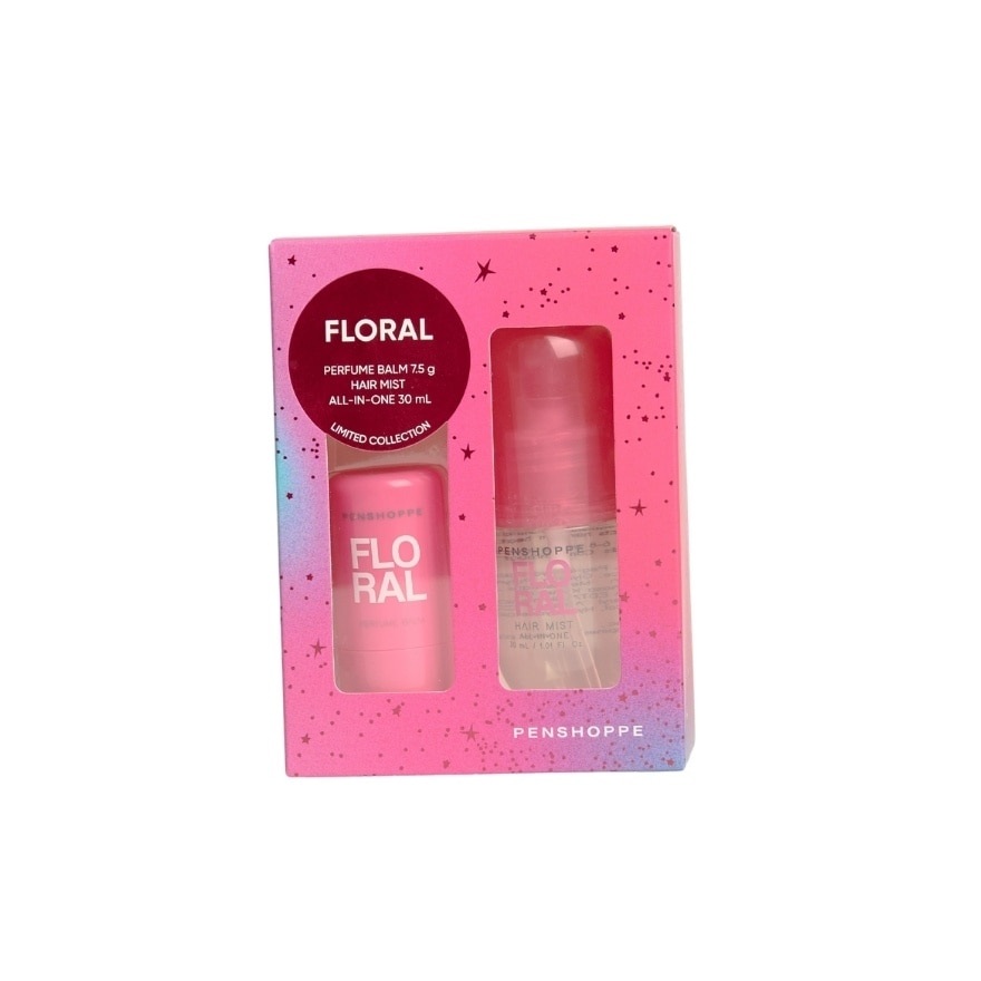 PENSHOPPE Floral Hair Mist and Perfume Balm Gift Set 30ml and 7.5g image