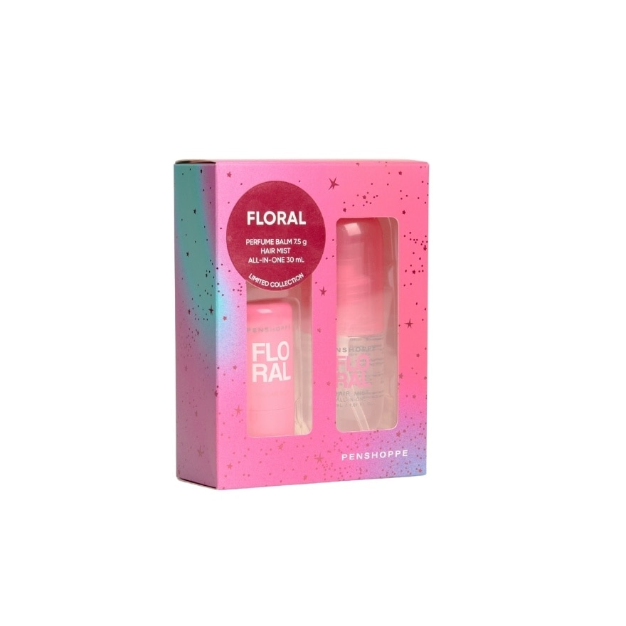 PENSHOPPE Floral Hair Mist and Perfume Balm Gift Set 30ml and 7.5g image