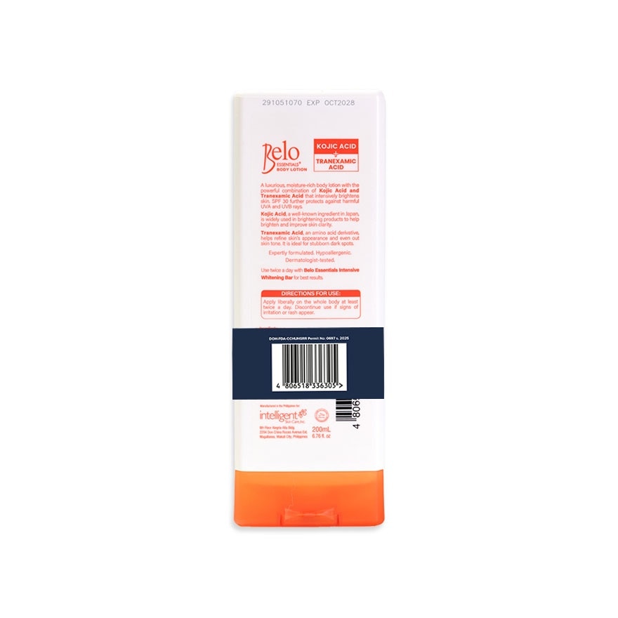 BELO Kojic Acid Whitening Lotion SPF30 200ml with Kojic Extra Moisture Bar 65g image
